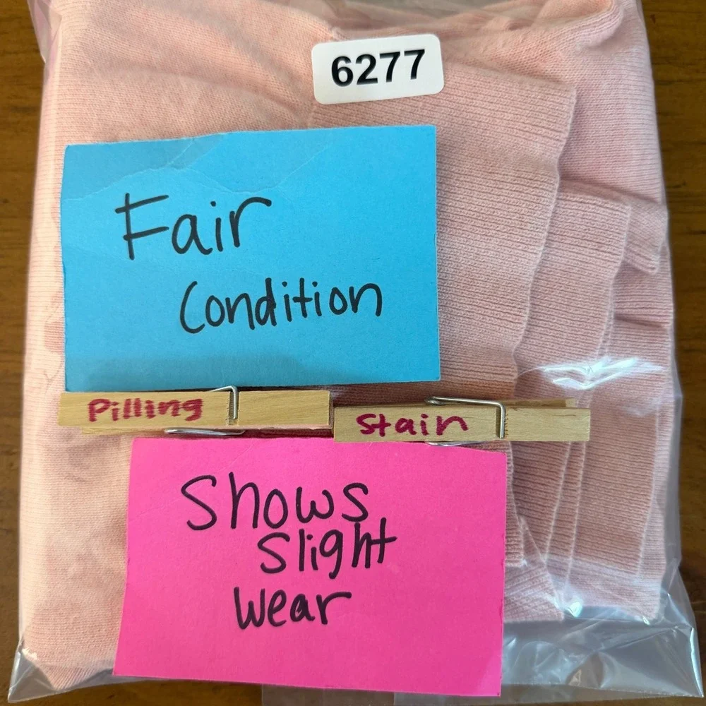 Vineyard Vines Sweater Women's XS Pink 100% Cotton Knit V-Neck Classic Pullover